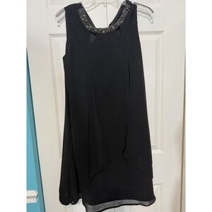 Carre Noir Embellished Dress Shear‎ Overlay Size 12
